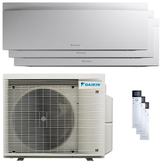 Condizionatore Daikin Emura 3 trial split 9000+12000+12000 BTU inverter A+ wifi unità esterna 6.8 kW Bianco