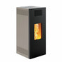 Stufa a pellet Caminetti Montegrappa Noir M MW24 19,7 kW Idro Grigio Caminetti Montegrappa
