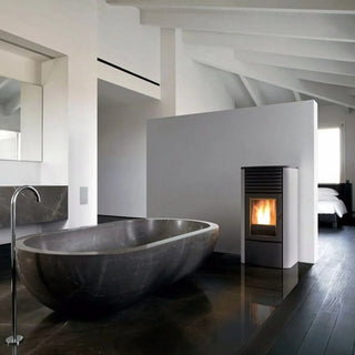 Stufa a pellet MCZ Clio Hydro 16 S1 16 kW bianca ad acqua MCZ