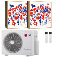 Condizionatore LG ARTCOOL Gallery PHOTO dual split 12000+12000 BTU inverter A+++ wifi unità esterna 6.15 kW