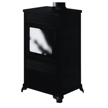 Stufa a legna FANCY EVO EK63 - Gruppo Edilkamin 11 kW ad aria Bordeaux EK63