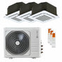 Condizionatore Clivet BOX 2 650x650 cassetta 4 vie trial split 9000+12000+18000 BTU inverter A+  unità esterna 12.3 kW