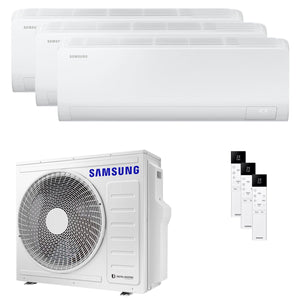 Condizionatore Samsung Cebu S2 trial split 9000+9000+12000 BTU inverter A++ wifi unità esterna 6.8 kW Samsung