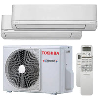 Condizionatore Toshiba Shorai R32 dual split 5000+5000 BTU inverter A++ unità esterna 4,0 kW Toshiba