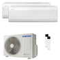 Condizionatore Samsung Windfree Elite S2 dual split 7000+12000 BTU inverter A+++ wifi unità esterna 4 kW Samsung
