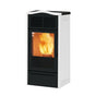 Stufa a pellet Italiana Camini Piro2 7 kW ad aria bianco opaco Italiana Camini