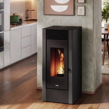 Stufa a pellet CADEL Cristal 11 ad aria 10,5 kW - WiFi ANTRACITE