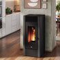Stufa a pellet CADEL Cristal 11 ad aria 10,5 kW - WiFi ANTRACITE