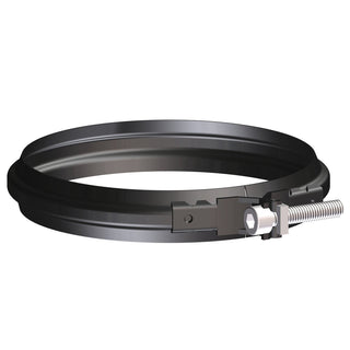 Fascetta di bloccaggio nera diam. 80 mm per scarico fumi stufa a pellet e caldaia a pellet Stabile
