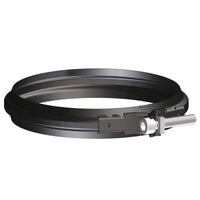 Fascetta di bloccaggio nera diam. 100 mm per scarico fumi stufa a pellet e caldaia a pellet Stabile