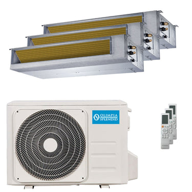 Condizionatore Olimpia Splendid Nexya S6 E Duct trial split 9000+9000+12000 BTU inverter A++  unità esterna 6.2 kW
