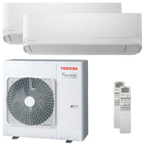 Condizionatore Toshiba Seiya Classic 2025 dual split 12000+18000 BTU inverter A+++ unità esterna