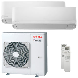 Condizionatore Toshiba Seiya Smart dual split 12000+18000 BTU inverter A+++ wifi unità esterna 8 kW