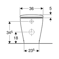 Vaso a pavimento Geberit Selnova Premium - con chiusura ammortizzata Geberit
