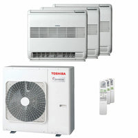 Condizionatore Toshiba Console J2 trial split 9000+9000+12000 BTU inverter A+++  unità esterna 7 kW Toshiba