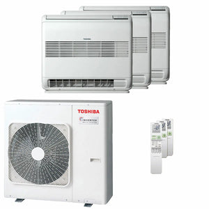 Condizionatore Toshiba Console J2 trial split 9000+12000+12000 BTU inverter A+++  unità esterna 7 kW Toshiba