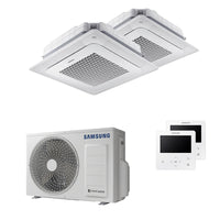 Condizionatore Samsung Cassetta Windfree 4 vie dual split 12000+12000 BTU inverter A+++ unità esterna 5,0 kW Samsung