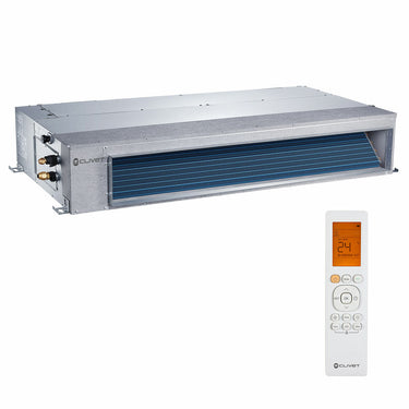 Condizionatore canalizzabile Clivet DUCT 2 dual split 9000+18000 BTU inverter A++  unità esterna 5.3 kW