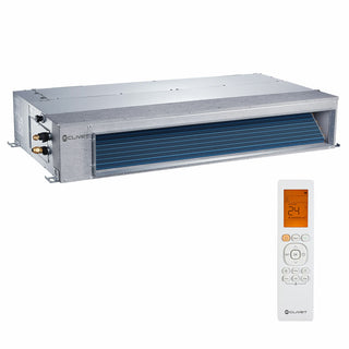 Condizionatore canalizzabile Clivet DUCT 2 trial split 9000+12000+18000 BTU inverter A+  unità esterna 12.3 kW