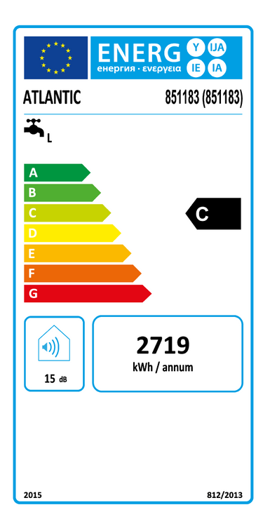 Scaldabagno elettrico Atlantic EGO 80 verticale 80 litri garanzia 2 anni