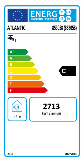 Scaldabagno elettrico Vertigo Access 100 Atlantic 80 litri verticale orizzontale garanzia 5 anni serbatoio