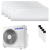 Condizionatore Samsung Cebu S2 quadri split 9000+9000+9000+12000 BTU inverter A++ wifi unità esterna 8 kW