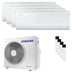 Condizionatore Samsung Cebu S2 quadri split 7000+9000+9000+9000 BTU inverter A++ wifi unità esterna 8 kW Samsung