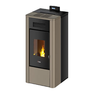 Stufa a pellet Cadel River Idro 23 ad acqua 22,4 kW WiFi Light Bronze 