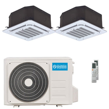 Condizionatore Olimpia Splendid Nexya S6 E Cassette dual split 12000+12000 BTU inverter A++  unità esterna 6.2 kW
