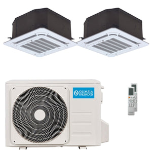 Condizionatore Olimpia Splendid Nexya S6 E Cassette dual split 12000+12000 BTU inverter A++