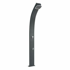 Doccia solare da giardino Arkema Spring A120 con lavapiedi 25 litri Antracite