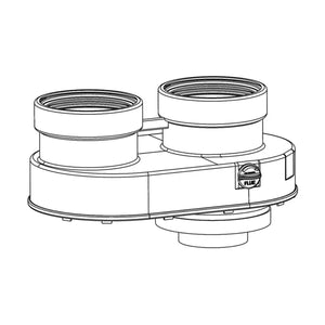 Kit sdoppiatore da Ø60/100 mm a Ø80-80 mm per caldaie a condensazione Beretta orientabile compatto