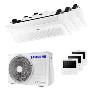 Condizionatore Samsung Cassetta WindFree 1 Via trial split 9000+9000+9000 BTU inverter A+++ unità esterna 5,2 kW Samsung