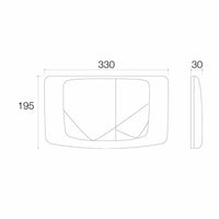 Placca Valsir Rios/Angel bianca con doppio tasto Valsir