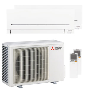 Condizionatore Mitsubishi Electric Serie AP dual split 7000+7000 BTU inverter A++ wifi unità esterna 4.2 kW