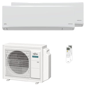 Condizionatore Fujitsu Serie KN WiFi dual split 12000+12000 BTU inverter A++ wifi unità esterna 5.4 kW Fujitsu