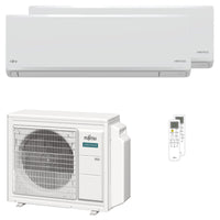 Condizionatore Fujitsu Serie KN WiFi dual split 9000+12000 BTU inverter A++ wifi unità esterna 5.4 kW