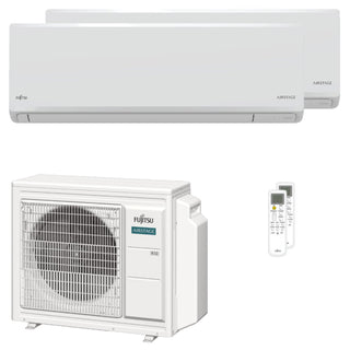 Condizionatore Fujitsu Serie KN WiFi dual split 9000+12000 BTU inverter A++ wifi unità esterna 5.4 kW
