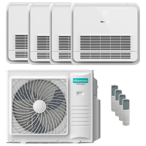 Condizionatore Hisense Console AKT quadri split 9000+9000+12000+12000 BTU inverter A++  unità esterna 10 kW Hisense