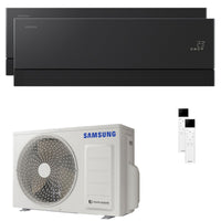 Condizionatore Samsung WindFree Première dual split 7000+9000 BTU inverter A+++ wifi unità esterna 4 kW Soapstone Charcoal