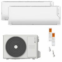 Condizionatore Clivet Cristallo 2 dual split 9000+9000 BTU inverter A+ wifi unità esterna 5.3 kW