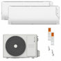 Condizionatore Clivet Cristallo 2 dual split 9000+12000 BTU inverter A+ wifi unità esterna 4.1 kW