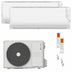 Condizionatore Clivet Cristallo 2 dual split 9000+9000 BTU inverter A+ wifi unità esterna 4.1 kW Clivet