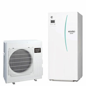 Pompa di calore aria acqua Mitsubishi Electric Ecodan 6 kW splittata con Hydrotank