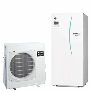 Pompa di calore aria acqua Mitsubishi Electric Ecodan 6 kW splittata con Hydrotank 170 lt R32 Inverter A++ Mitsubishi Electric