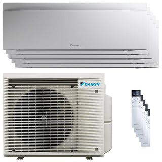 Condizionatore Daikin Emura 3 penta split 7000+7000+7000+7000+7000 BTU inverter A+ wifi unità esterna 7.8 kW Bianco Daikin