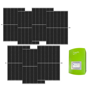 Kit fotovoltaico 3 kW con 7 pannelli fotovoltaici Trina Solar 450 W + Inverter Energy 3 kW Trina Solar