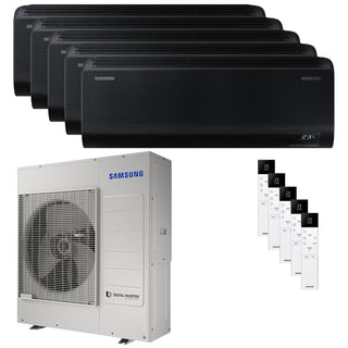 Condizionatore Samsung Windfree Black penta split 7000+7000+7000+7000+9000 BTU inverter A++ wifi unità esterna 10 kW Samsung