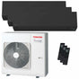 Condizionatore Toshiba SHORAI Edge Black trial split 9000+9000+16000 BTU inverter A+++ wifi unità esterna 7 kW Toshiba