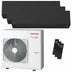 Condizionatore Toshiba SHORAI Edge Black trial split 9000+9000+16000 BTU inverter A+++ wifi unità esterna 7 kW Toshiba